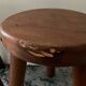 Pair of farmhouse stools in solid oak