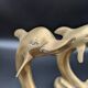 Pair of brass dolphins bookends