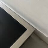 Black & brushed chrome coffee table in the style of Willy Rizzo, design 1970