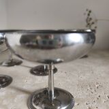 Set of 6 stainless steel cups