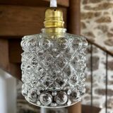 Modern vintage glass globe pendant light
