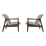 Customizable Blue Armchairs By Edmund Homa, 1960s