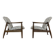 Customizable Blue Armchairs By Edmund Homa, 1960s