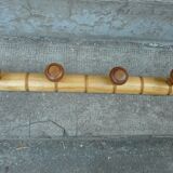 Bamboo coat rack 4 hooks