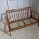 Vintage Scandinavian living room set in light wood