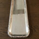 Silver metal cake dish