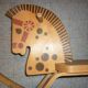 Cheval à bascule vintage en bois