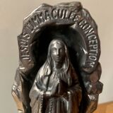 Religious metal music box - I am the immaculate conception - made in France