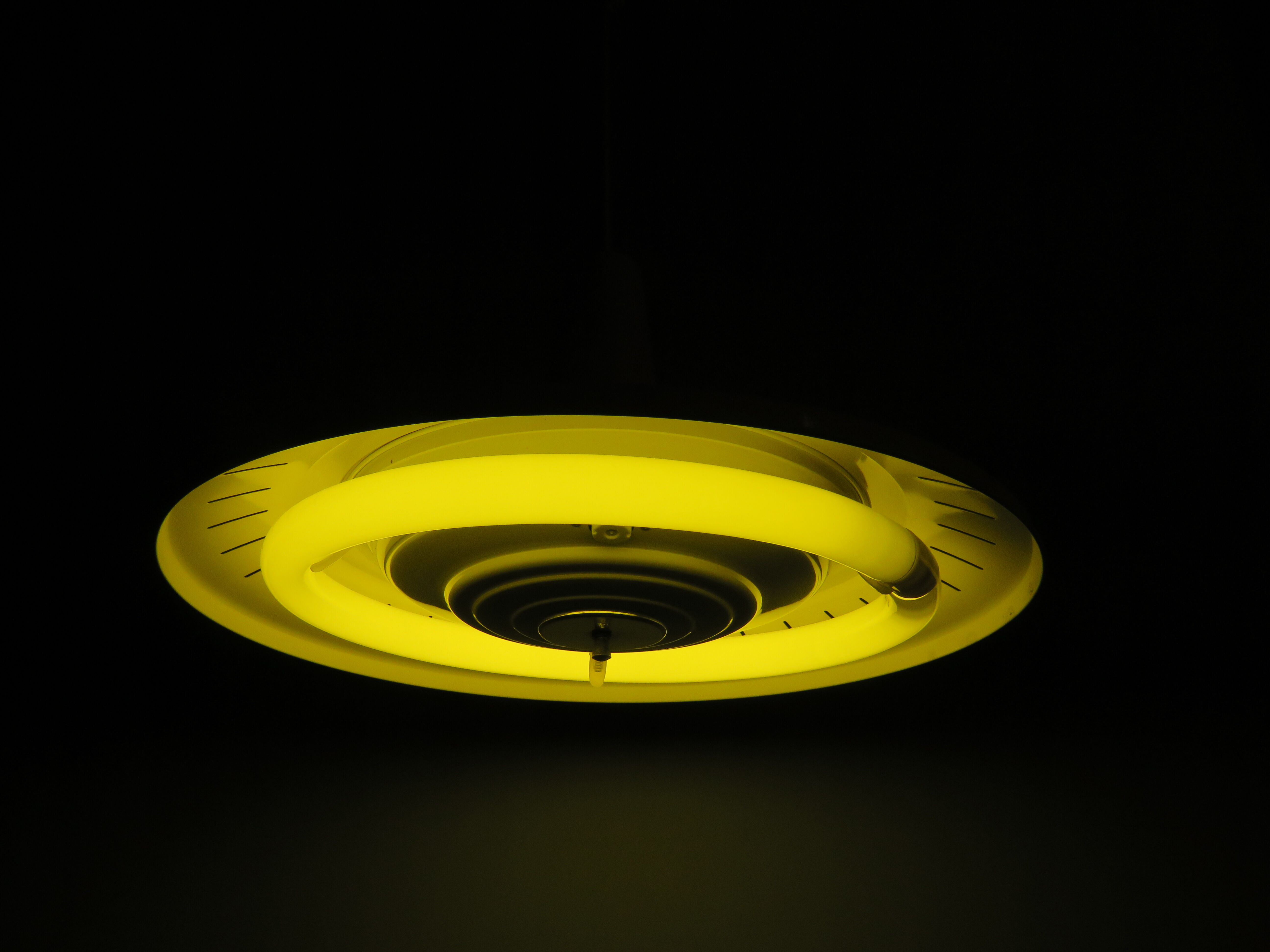 Vintage suspension lamp, Van Haute Belgium 1960