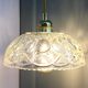 Hanging created with a vintage salad bowl and chiseled glass