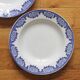 2 ironstone soup plates, "Capri" pattern, Digoin Sarreguemines, Art Deco
