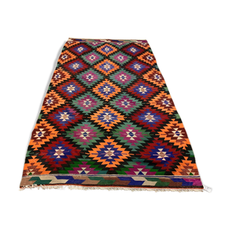 Turkish kilim rug 340x188 cm wool