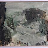 Paul BUTTI, Enval, circa 1990. Oil on canvas signed with a brush