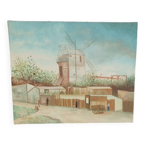 Toile acrylique de Paris