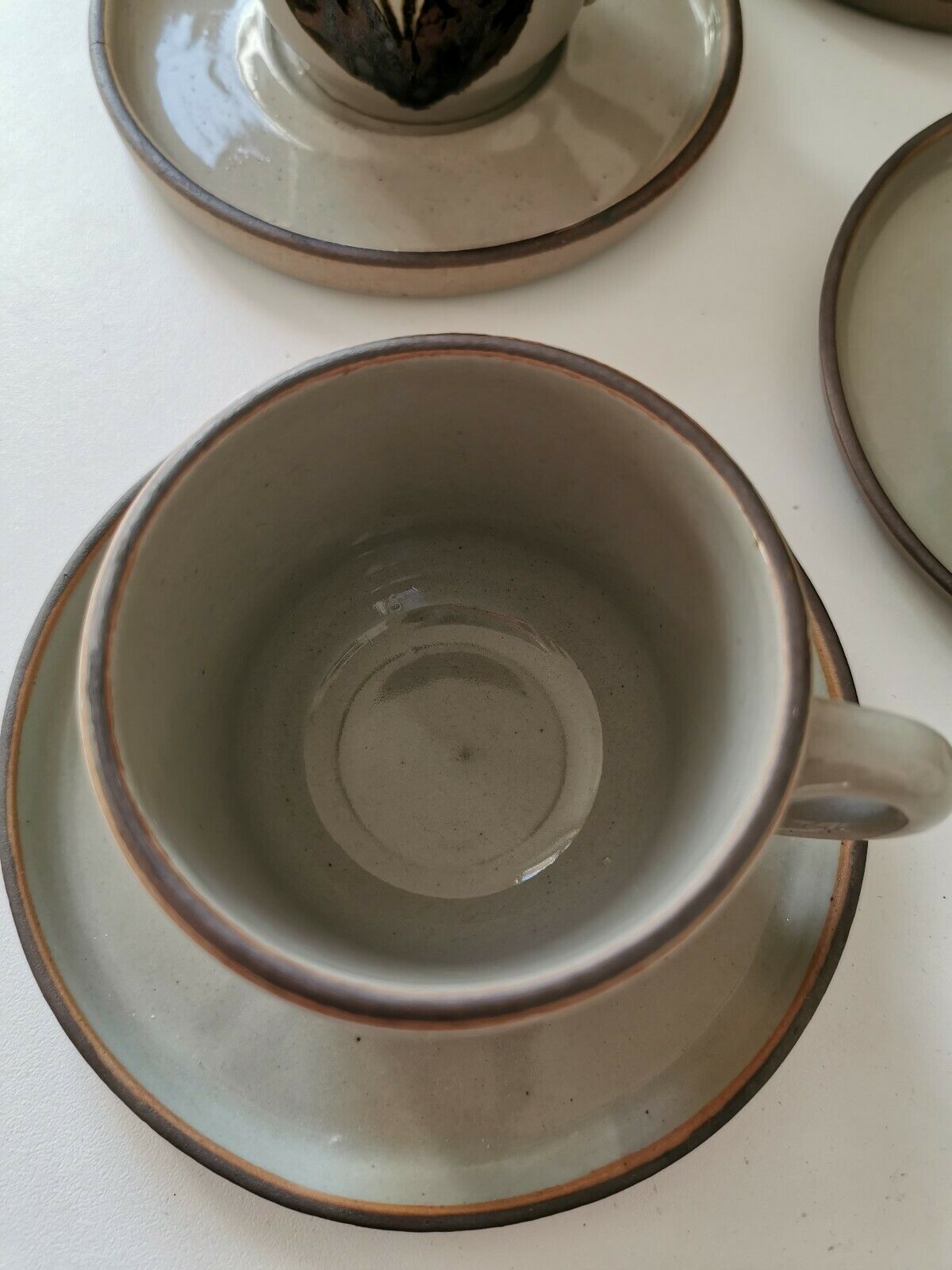 Set of 6 large sandstone cups from the vintage Arnon