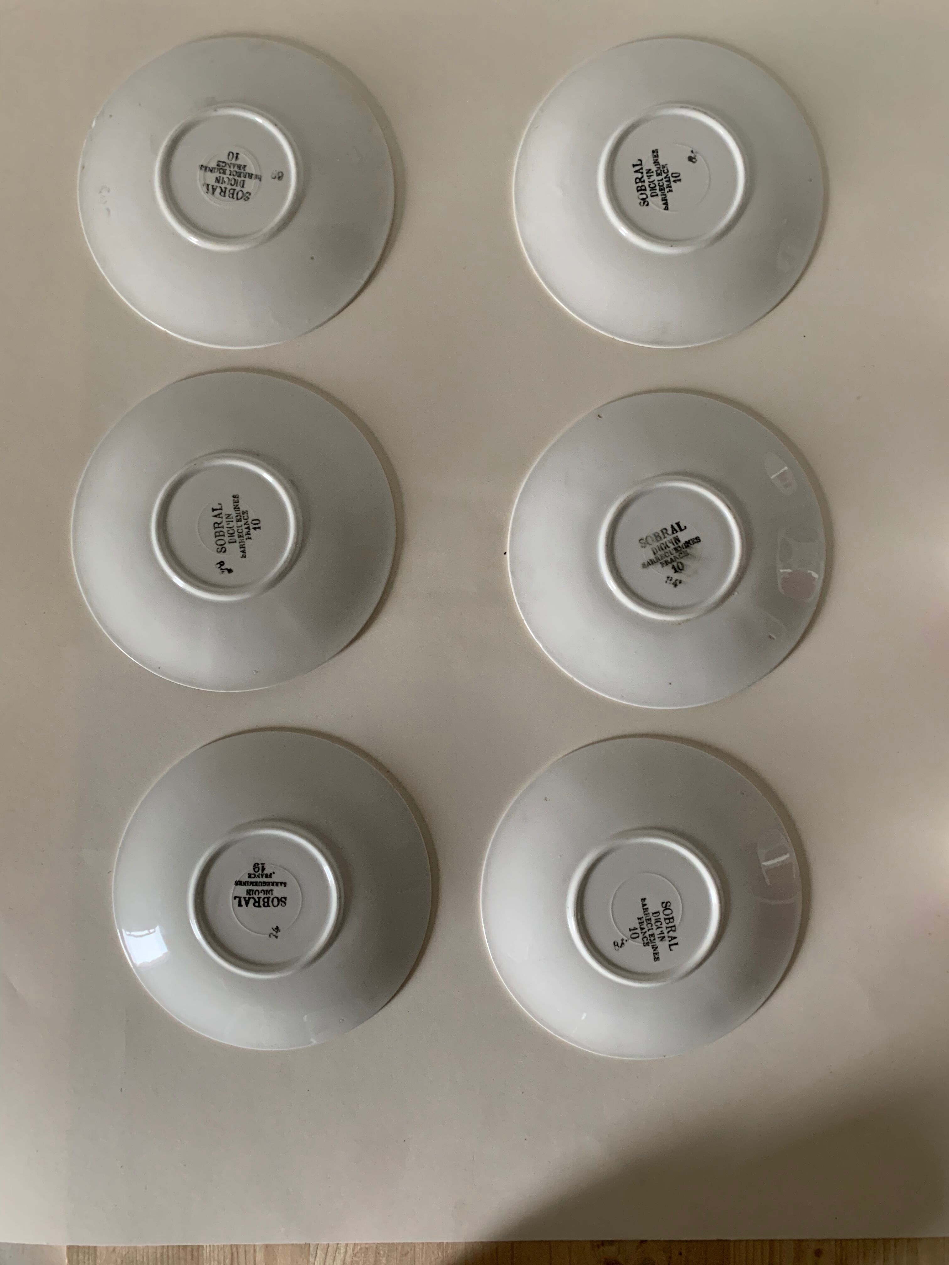 6 digoin coffee cups