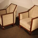 Pair of art deco armchairs
