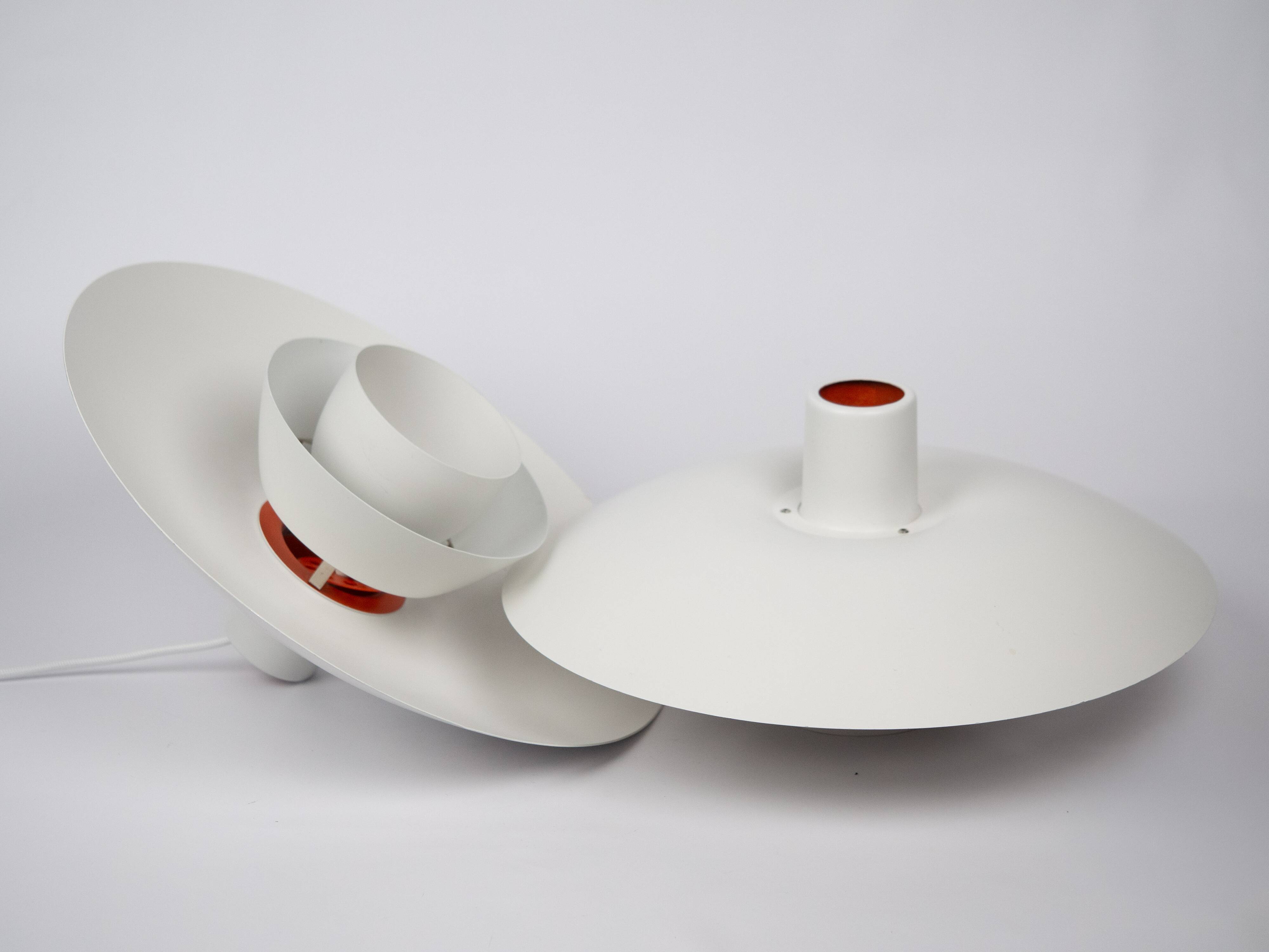 Paire de 2 lampes vintage danoises PH 4/3 par Poul Henningsen Louis Poulsen 1966