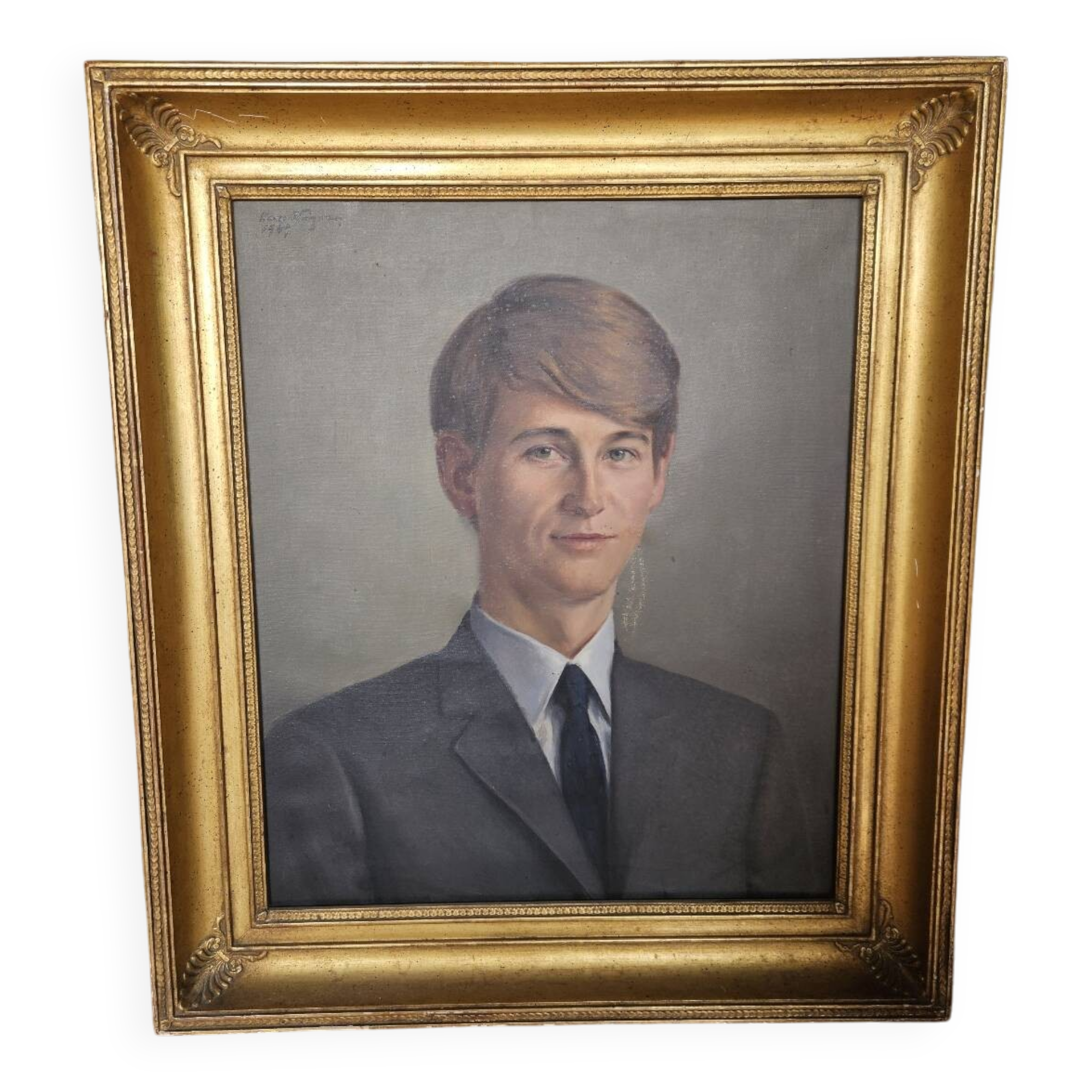 Oil portrait on canvas