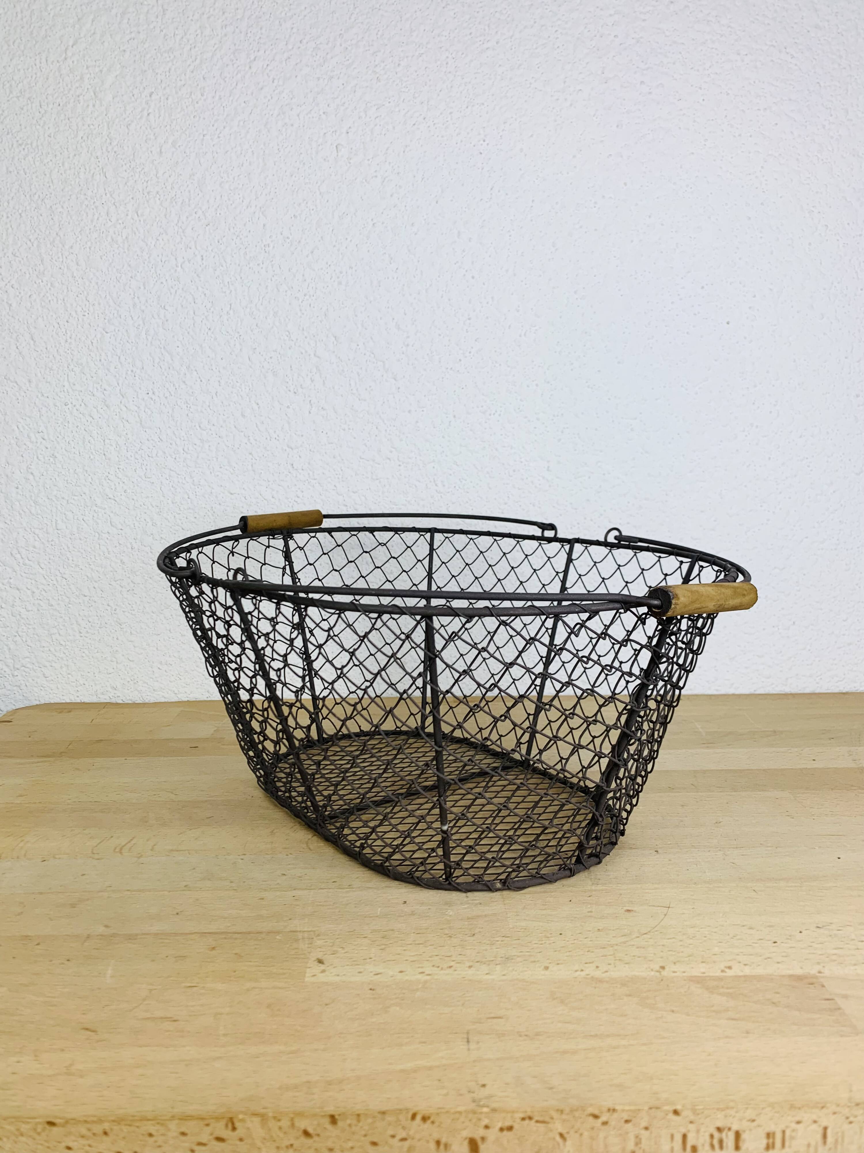 Vintage metal basket