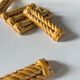 Woven ceramic knife holder