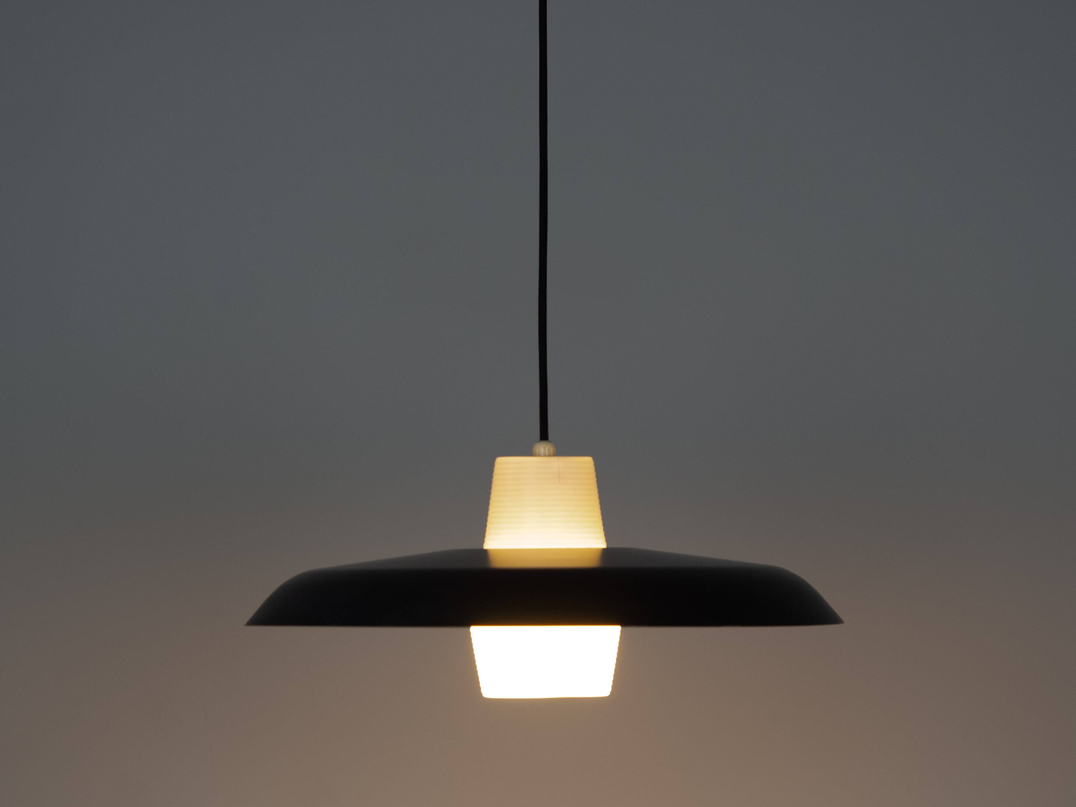 Danish vintage pendant lamp by Bent Karlby, 1960s