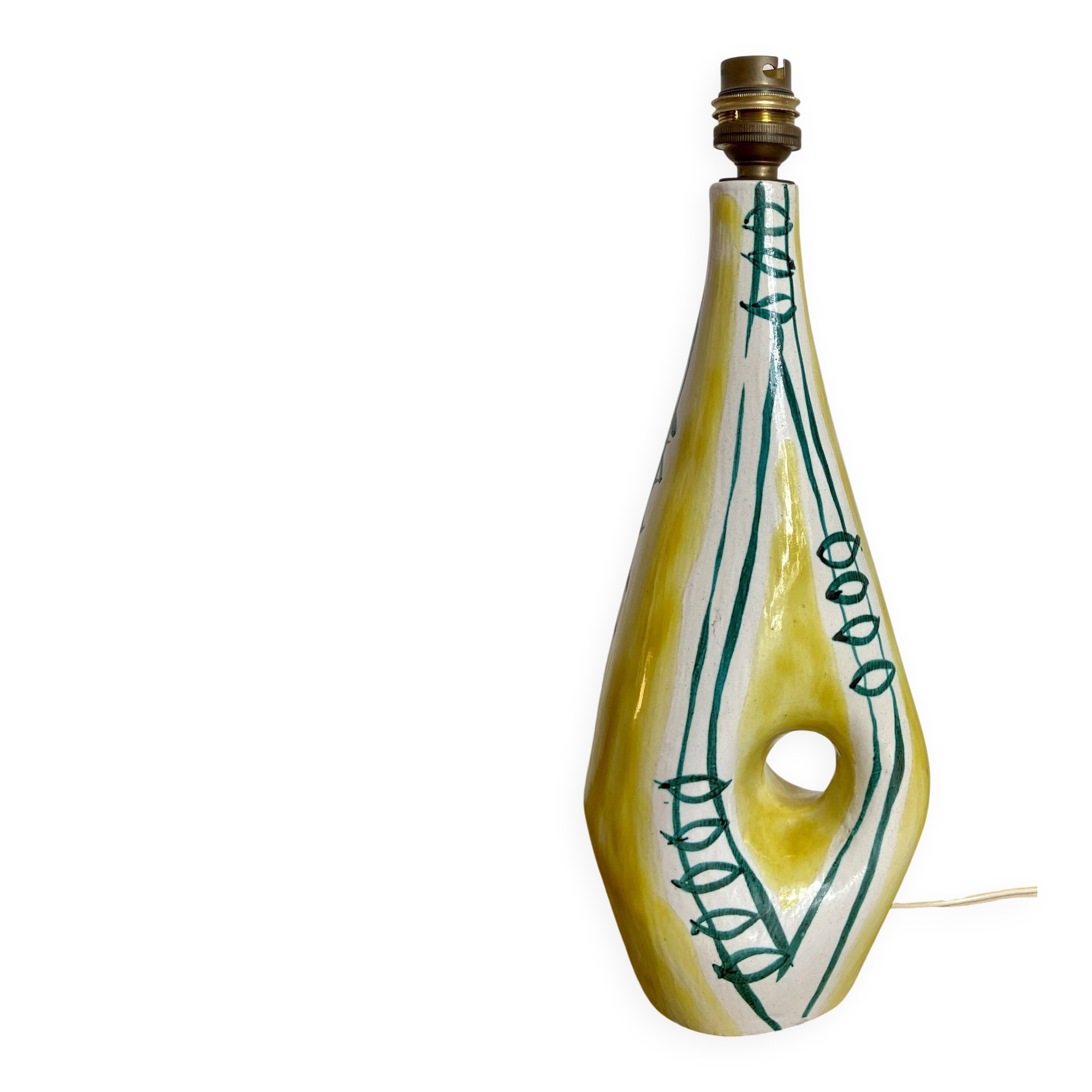 1960s ceramic lamp base