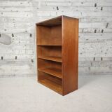 Bibliothèque basse en bois brut