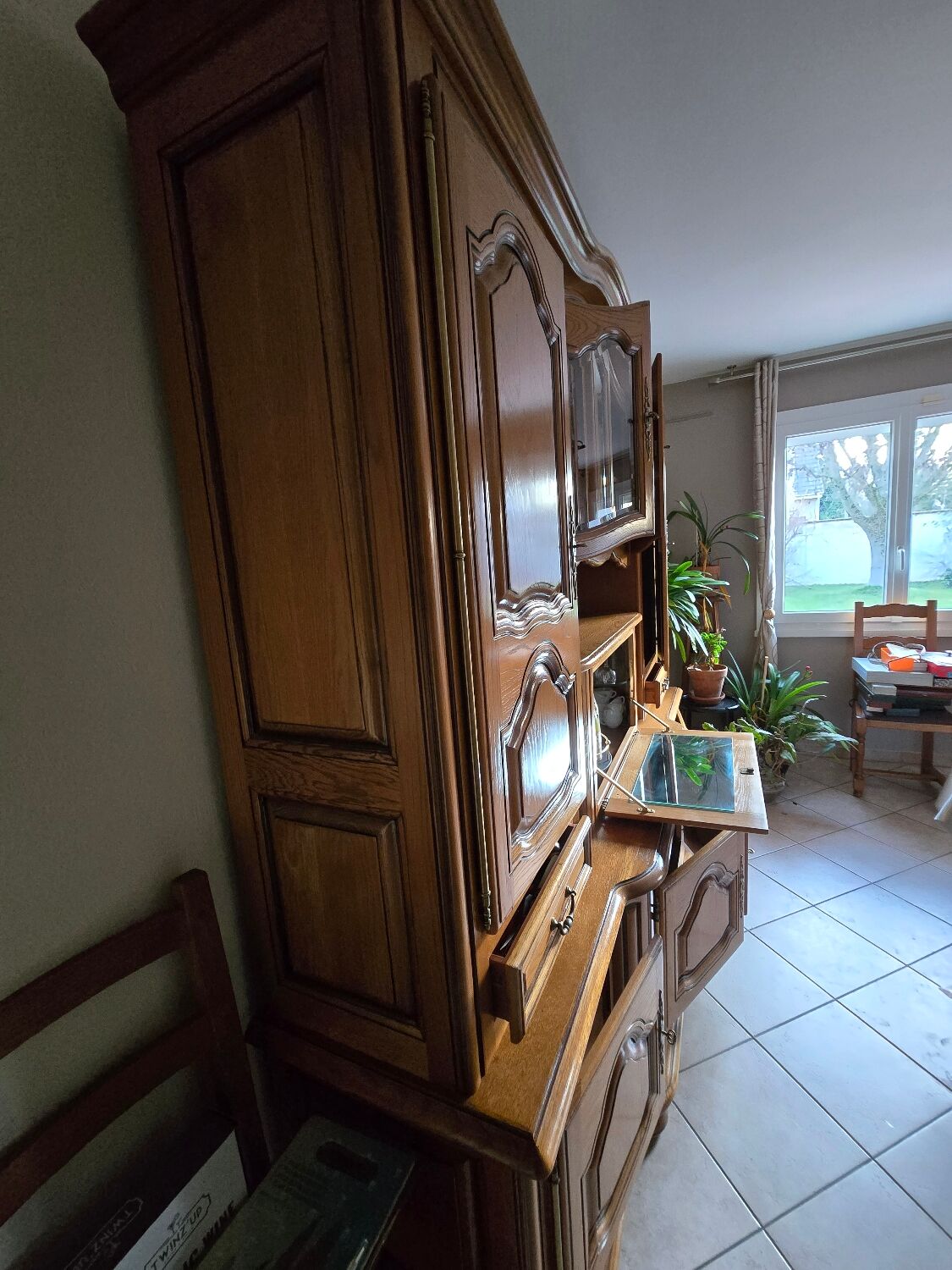 Light oak dining room sideboard