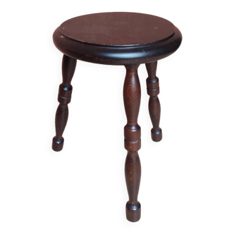Wooden tripod milking stool