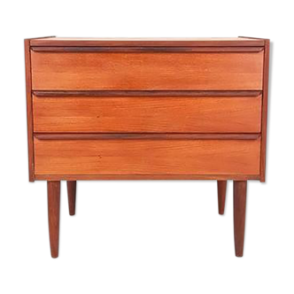 Danish teak veneer chest of drawers