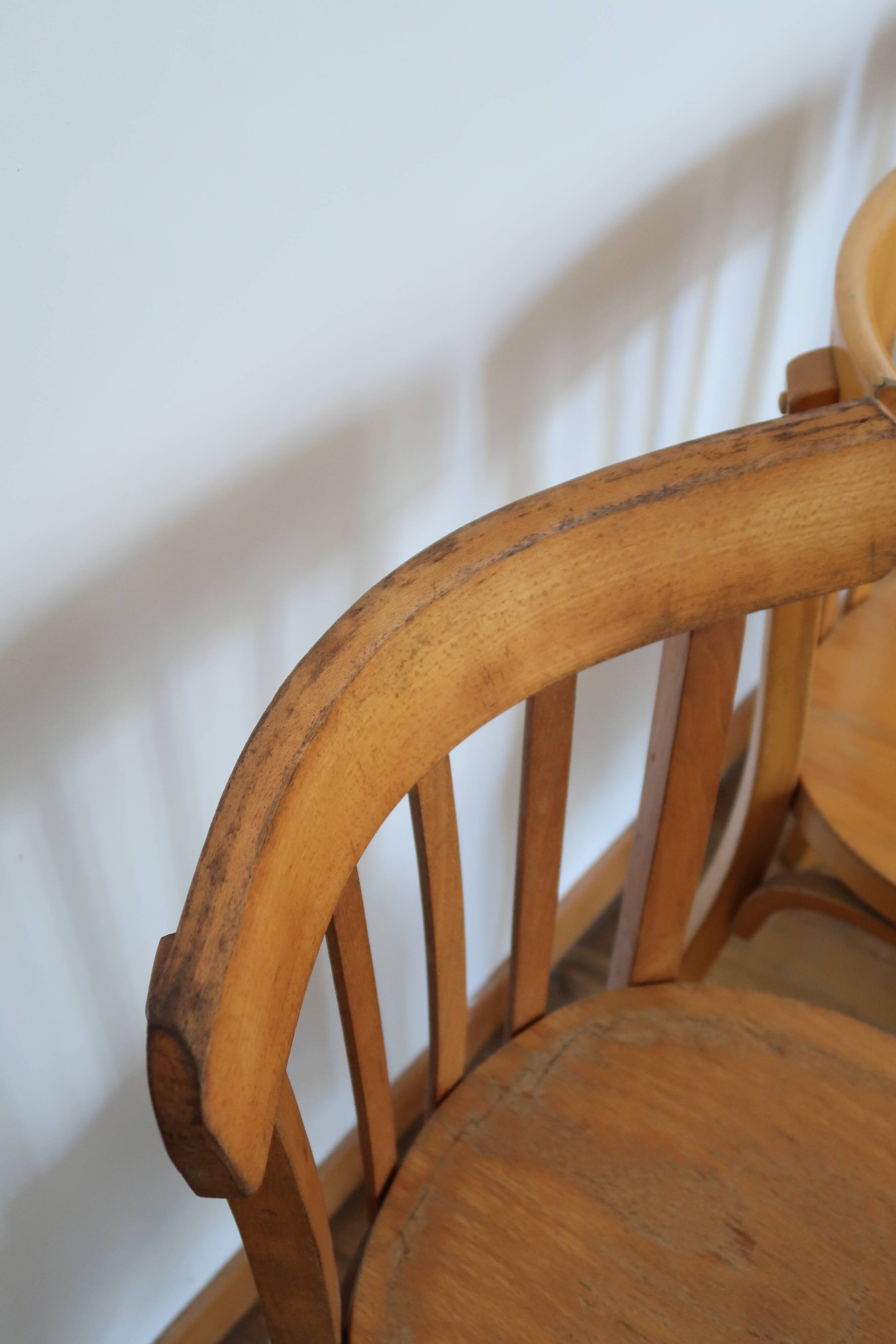 4 vintage bistro chairs
