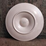 Vintage French Oyster Plate in Majolica from Longchamp