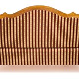 Reclining sofa in silk fabric