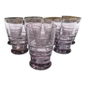 Verres à eau art déco