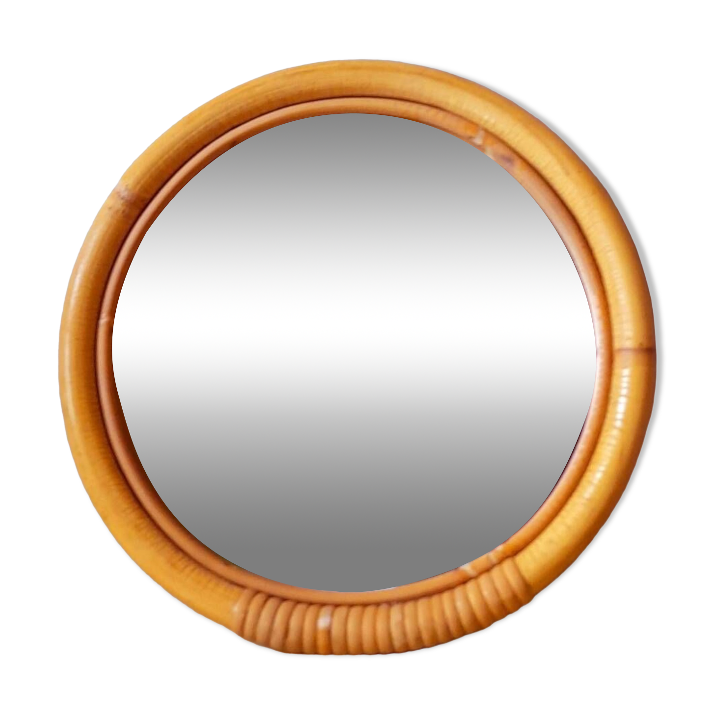 Rattan mirror 60s