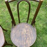 Set of 8 mismatched bistro chairs
