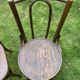 Set of 8 mismatched bistro chairs