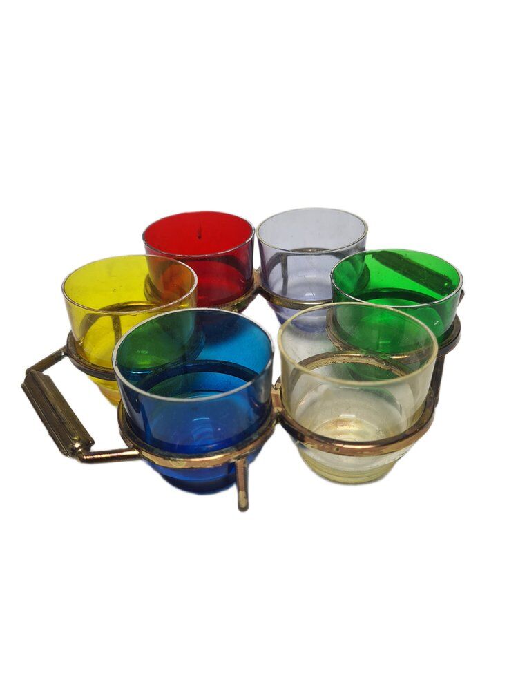 Vintage alcohol set, Denmark, 1960s, set of 7