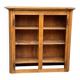 Vintage solid oak bookcase from the 18th century