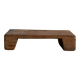 Tabouret d'appoint en teck asiatique blond