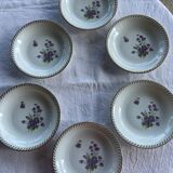 6 soup plates FD real porcelain