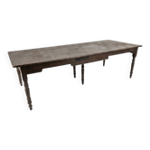 Table de ferme ancienne XXL , 268 × 110cm