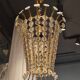 Magnificent brass pendant with floral decoration, Swedish Modern-Decor from the 1950s.