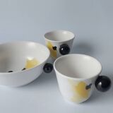 Set ensemble petit déjeuner tasses et bol design Constance Guisset