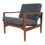 Teak lounge chair by Illum Wikkelso model EK for Niels Eilersen, Denmark 1960's