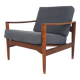 Teak lounge chair by Illum Wikkelso model EK for Niels Eilersen, Denmark 1960's