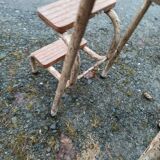 Yellow formica stool stepladder step