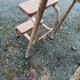 Yellow formica stool stepladder step