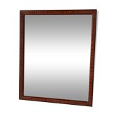 Miroir en bois et en plâtre peint art déco années 30